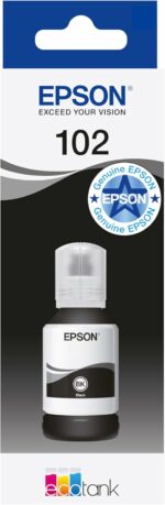 Bouteille d'encre Epson EcoTank 102 noir - Ultra rendement - Compatible ET-2700/2750/3700/3750/4750
