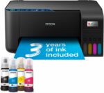 Imprimante multifonction Epson EcoTank ET-2861 - Jet d'encre, Wi-Fi Direct, réservoirs rechargeables
