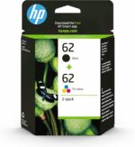Cartouches d'encre HP 62 pack de 2 – Noir et tricolore – Compatibles HP ENVY/OfficeJet