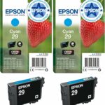 Cartouche d'encre Epson 29 Cyan Claria Home Ink - Lot de 2 - XP-235 à XP-455