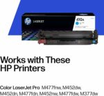 Cartouche toner laser HP 410A cyan - 2300 pages - Compatible LaserJet Pro M377/M452/M477 – Image 2