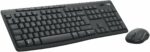 Combo clavier et souris sans fil Logitech MK370 - Sécurité Logi Bolt - AZERTY - Gris