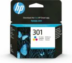Cartouche d'encre tricolore HP 301 authentique - 150 pages - Compatibilité HP DeskJet