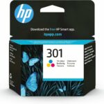 Cartouche d'encre tricolore HP 301 authentique - 150 pages - Compatibilité HP DeskJet