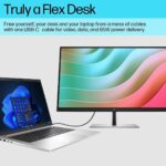 Moniteur HP 27 pouces 4K UHD IPS - USB-C, HDMI, DisplayPort - Noir/Argent – Image 9