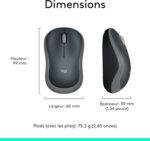 Souris sans fil LOGITECH M185 - 2,4 GHz - Nano-récepteur USB - Autonomie 12 mois - Gris – Image 10