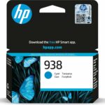 HP Cartouche d'encre 938 cyan - 800 pages - Originale OEM - Compatibilité HP 938