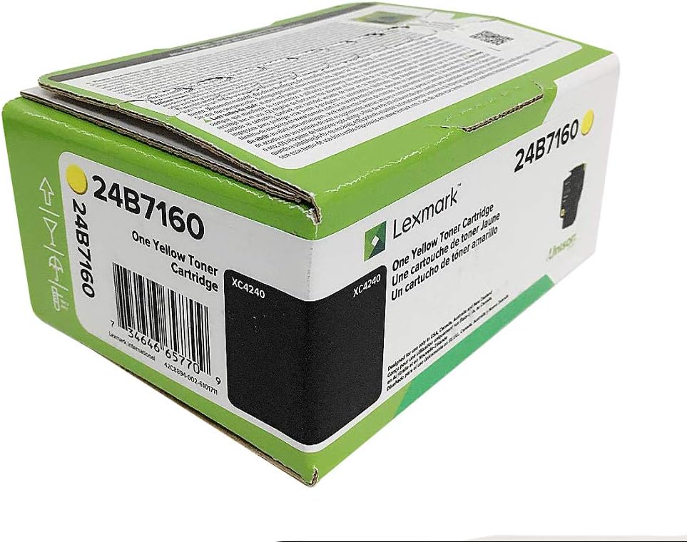 0201088f-cb2d-4a1a-99db-af8cf8192906-3.jpg Cartouche toner jaune Lexmark XC4240 originale - 6000 pages - Haute capacité – Image 1