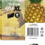 Cartouche d'encre Epson 604XL jaune XL - Originale - Rendement élevé - Imprimantes compatibles