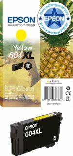 Cartouche d'encre Epson 604XL jaune XL - Originale - Rendement élevé - Imprimantes compatibles