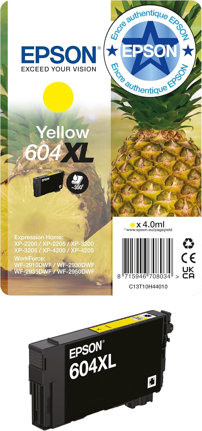 06ce2c50-0cb6-4c96-a98f-94ad013a4121-5.jpg Cartouche d'encre Epson 604XL jaune XL - Originale - Rendement élevé - Imprimantes compatibles – Image 1