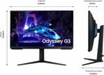 Moniteur gaming Samsung Odyssey G3 27" - Full HD 180Hz 1ms FreeSync ergonomique – Image 2