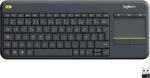 Clavier sans fil Logitech K400 Plus - Pavé tactile intégré - AZERTY - Noir