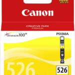 Cartouche d'encre Canon CLI-526Y jaune - Originale pour imprimantes PIXMA