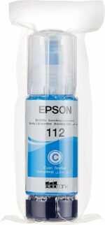 Bouteille d'encre pigmentaire cyan Epson EcoTank 112 - 70 ml - rendement élevé – Image 2