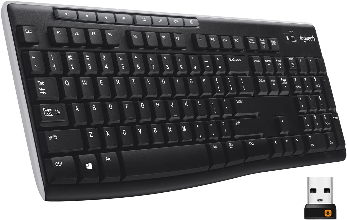 2a931ce3-a24f-427a-91d7-442aea25d1f4-5.jpg Clavier sans fil Logitech K270 - UK Layout - Résistant aux liquides - Pavé numérique – Image 1