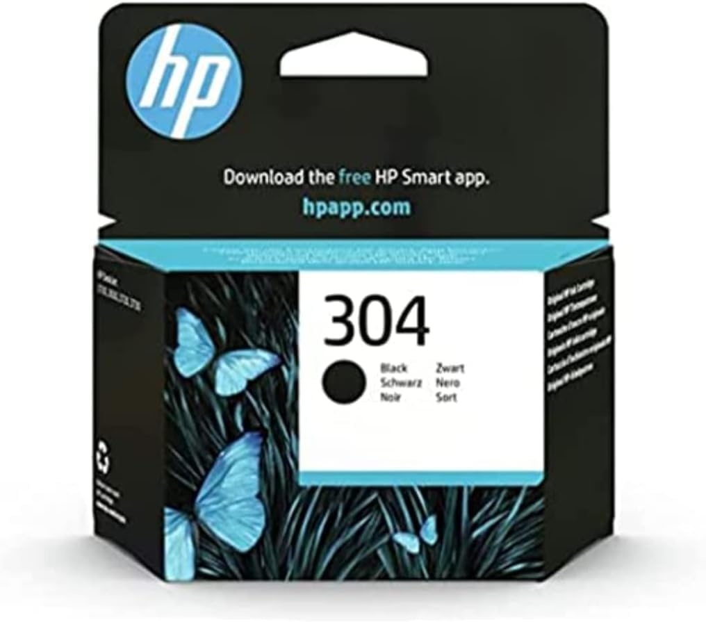 339e578e-bea5-4e7f-ae0a-b00ec2c873db.jpg Cartouche d'encre noire HP 304 originale - 120 pages - DeskJet/ENVY - Fiabilité HP – Image 1