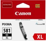 Cartouche d'encre Canon CLI-581XL BK noire XL - Rendement élevé - Compatible TS6150