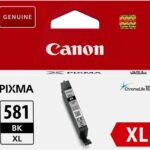 Cartouche d'encre Canon CLI-581XL BK noire XL - Rendement élevé - Compatible TS6150