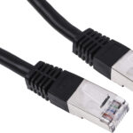 Câble réseau RJ45 CAT6 FTP 2 m cuivre blindé – Connecteurs or Dexlan noir