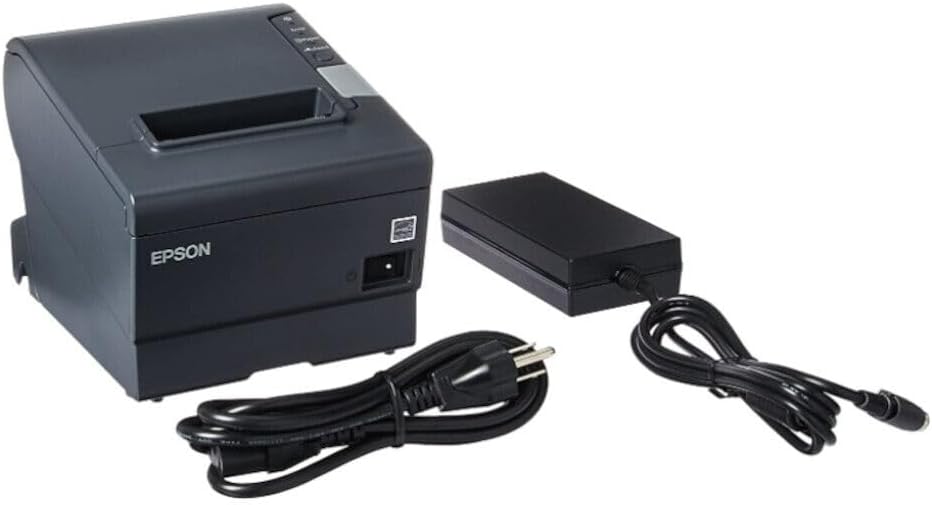 3dd81f3b-07ca-4874-a9fe-049cd47b020e.jpg Imprimante de reçus thermique Epson TM-T88V - USB et série - Coupe automatique - Noir – Image 1