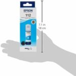 Bouteille d'encre pigmentaire cyan Epson EcoTank 112 - 70 ml - rendement élevé – Image 4