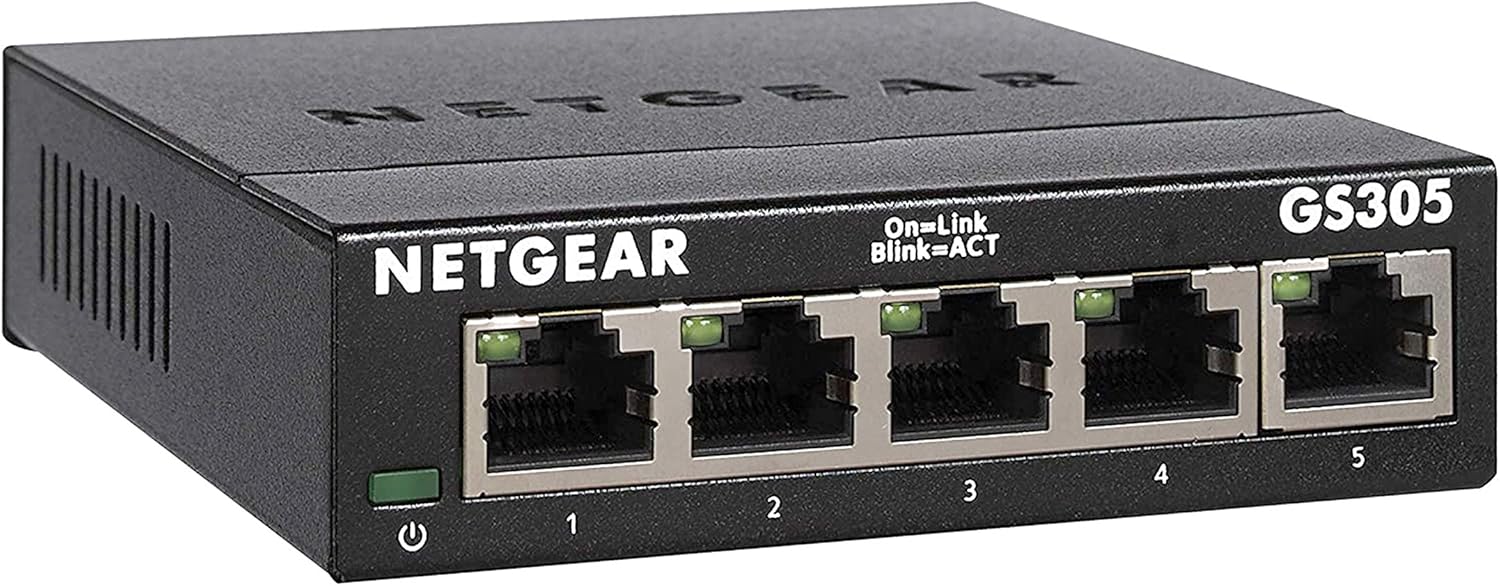 492d0361-1f58-4c0f-a343-df32ec07e0ae-1.jpg Switch Ethernet Gigabit 5 ports NETGEAR - Boîtier métal compact et silencieux – Image 1