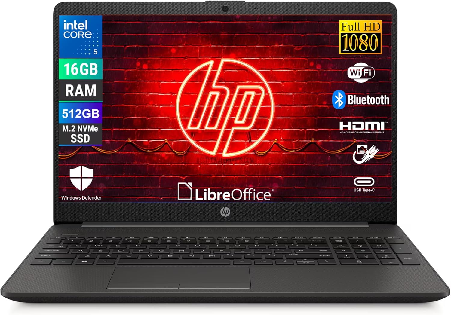 4bf934b3-70cd-4792-9bef-399ea9c2516c.jpg Ordinateur portable HP 250R G9 - Intel Core 5-120u - 16Go RAM - SSD 512Go - 15,6'' FHD – Image 1
