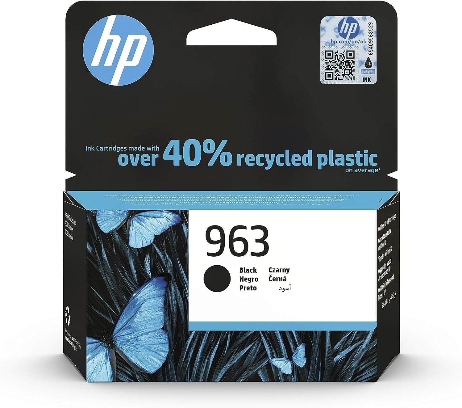 50e24ba8-8d4e-44ef-80b4-842738bd8477.jpg HP 963 Cartouche d'encre noire authentique - 1 000 pages - OfficeJet Pro 9010/9020 – Image 1