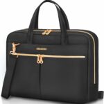 Sacoche ordinateur portable 17-17,3 pouces - Polyester déperlant - Multiples poches - Noir