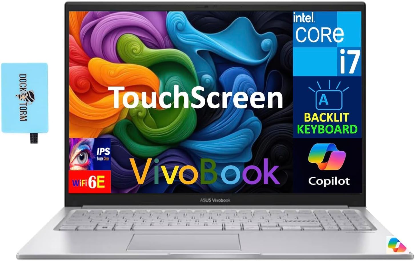 5466580e-9407-4069-85f5-ef0327fc57b4.jpg Ordinateur portable ASUS Vivobook 15 - Écran tactile FHD 15,6'' - Core 7 - 16Go RAM - 512Go SSD -... – Image 1