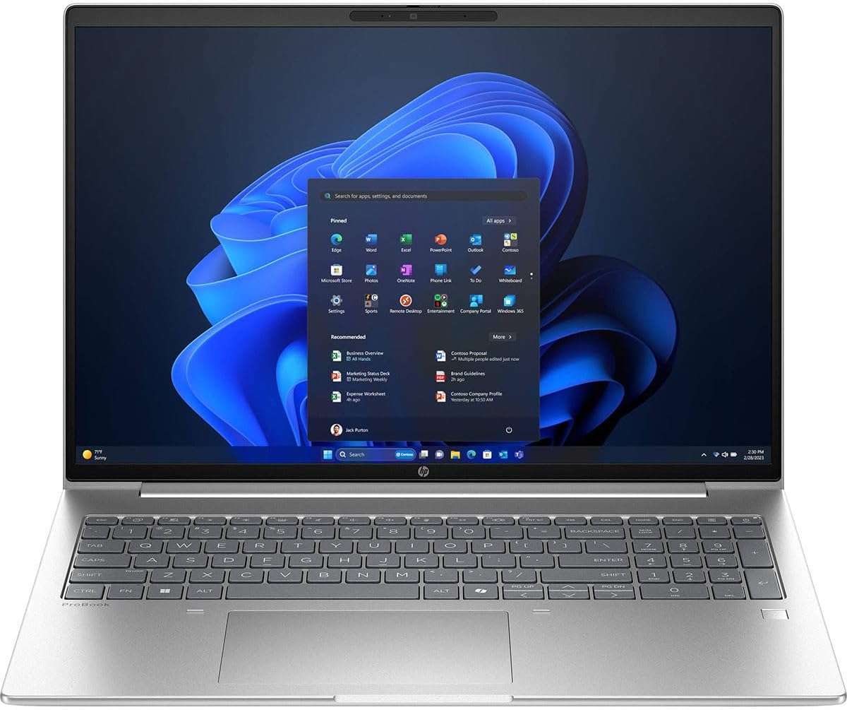 591bcc7e-28ef-4a92-b7cf-f69a8b540a1c.jpg PC portable professionnel HP ProBook 4 G1i 16" - Intel Core Ultra 7 - 16Go/512Go SSD - Argent – Image 1