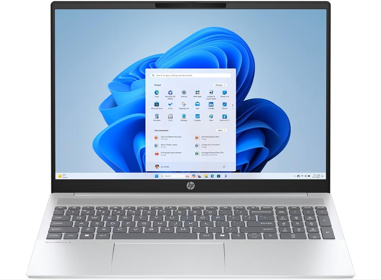 5f1c1d42-dbbf-4ff6-8b03-24f35c60d0ac-2.jpg Ordinateur portable HP OmniBook 5 - 16'' 2K Ryzen 5 16Go 512Go SSD - Aluminium argenté – Image 1