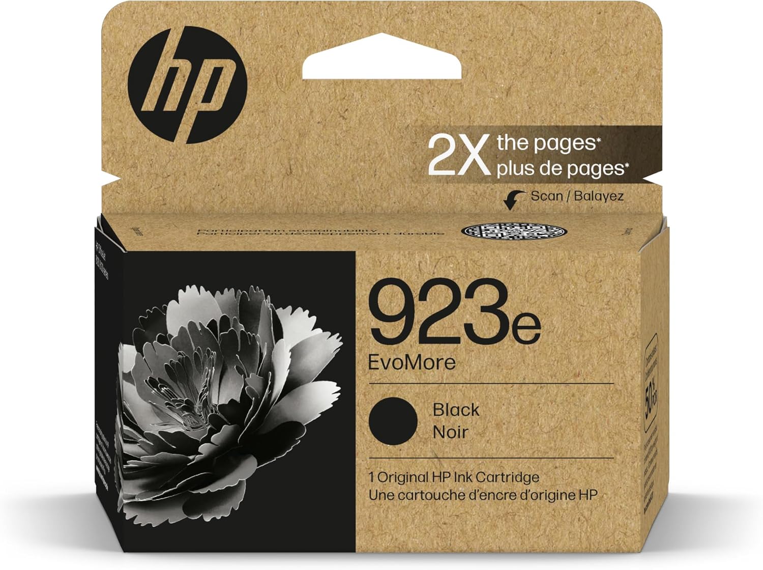 67e45100-1259-4681-8874-27e604ff9422.jpg HP 923e Cartouche d'encre noire EvoMore - 1 000 pages - OfficeJet Pro 8130/8120 – Image 1