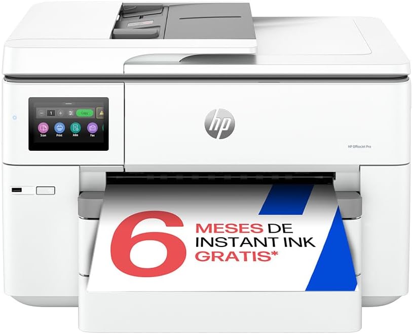 69923c1b-f305-4158-ad54-2ba1fd11e76a.jpg Imprimante multifonction A3 Wi-Fi recto-verso automatique double bac HP OfficeJet Pro 9730e – Image 1