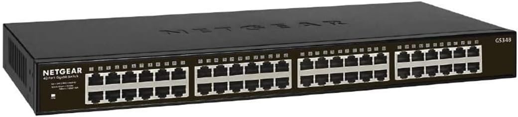 779fd383-c9d9-45ad-a9e4-b84e360be421.jpg Switch réseau Gigabit 48 ports NETGEAR GS348 - Non manageable - Bureau ou mural – Image 1