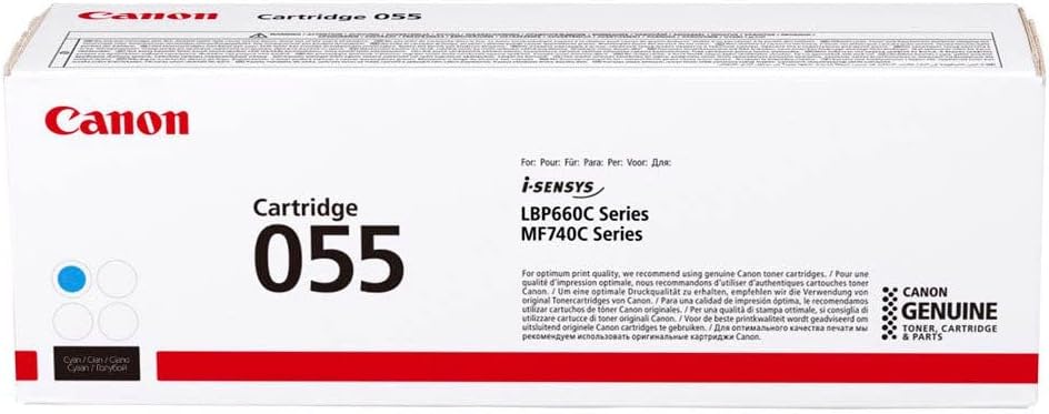 8300d37f-9b80-471a-af51-51f5541356a8.jpg Toner laser Canon 055 cyan - 2100 pages - Compatible i-SENSYS MF740 - Installation facile – Image 1