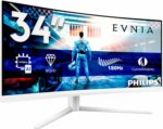 Écran PC gaming incurvé PHILIPS 34" UW-QHD 180Hz Fast VA - Ambiglow, FreeSync, USB