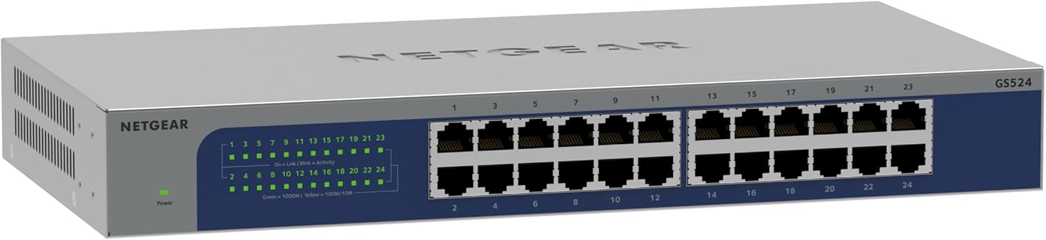 99621d6c-fc02-41df-992c-967be096c63f.jpg Switch 24 ports Gigabit Ethernet non manageable NETGEAR - bureau/mural/rackable – Image 1