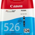 Cartouche d'encre cyan Canon CLI-526C - Jet d'encre Chromalife101 - Compatible PIXMA