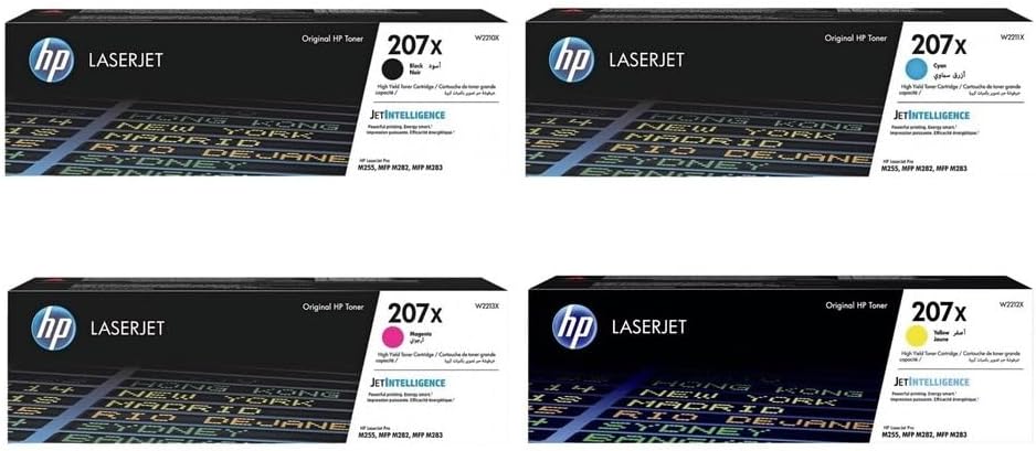 b1d974f5-f945-4ac2-90de-2409c58922b4.jpg Set de 4 toners HP 207X haute capacité - Multipack couleurs - LaserJet Pro M255/M282/M283 – Image 1