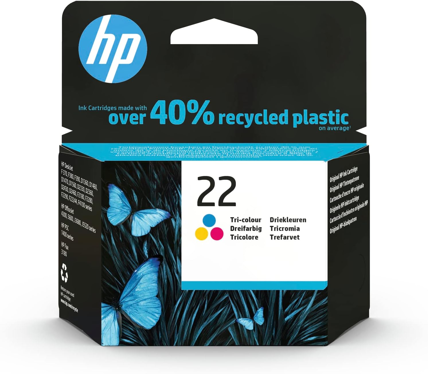 c5a1b4d2-bd41-44d6-996f-4035a1909bbf-4.jpg Cartouche d'encre HP 22 - Trois couleurs - Jet d'encre authentique - Compatibilité HP – Image 1