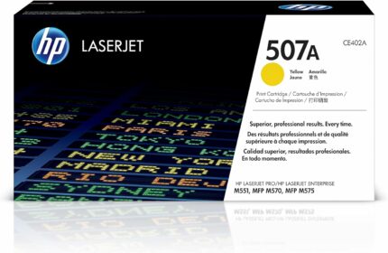 Cartouche toner HP 507A jaune - 6000 pages - Compatible LaserJet Enterprise 500 M551/M575