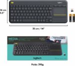 Clavier sans fil Logitech K400 Plus - Pavé tactile intégré - AZERTY - Noir – Image 6