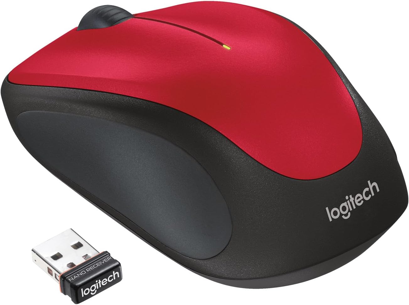 e256abfe-a908-4eb0-a52e-978dcf40941f-7.jpg Souris sans fil Logitech M235 - Rouge - USB Unifying - Capteur optique 1000 dpi – Image 1