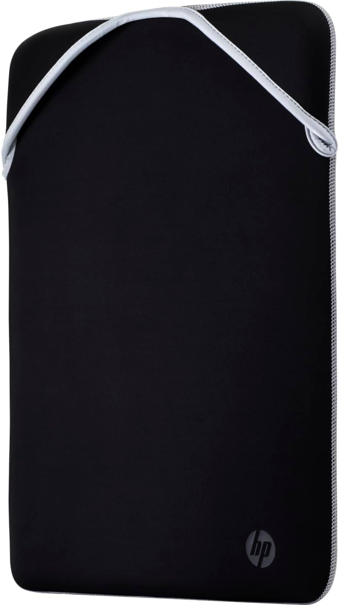 e76c359a-eb7e-4bbe-b19b-938466267965.jpg Sacoche réversible pour ordinateur portable 14" HP - Néoprène noir, design fin – Image 1