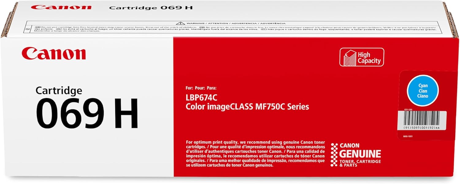ea97c7e9-d313-4e22-846d-50c0f9d029e5.jpg Toner Canon 069 Cyan haute capacité - 5500 pages - MF753Cdw/MF751Cdw/LBP674Cdw – Image 1