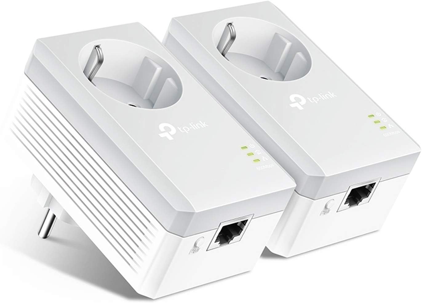 f8e54fff-56e1-4270-bcf2-a9f0866f6342-7.jpg Pack de 2 adaptateurs CPL TP-Link AV600 avec prise passante - 600 Mbps – Image 1