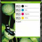 Pack de 4 cartouches d'encre HP 953 - Noir, cyan, magenta, jaune - Jet d'encre