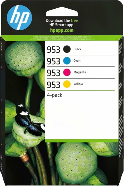 Pack de 4 cartouches d'encre HP 953 - Noir, cyan, magenta, jaune - Jet d'encre